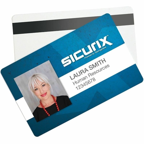 Baumgartens SICURIX, Sicurix Blank Id Card With Magnetic Strip, 2 1/8 X 3 3/8, White, 100PK 80340 - main