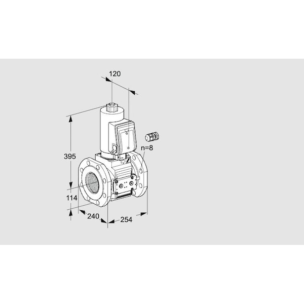 Honeywell Kromschroder Gas Solenoid Valve – Class A, 500 mbar, IP65, EN 161 Certified KS88205333 - main