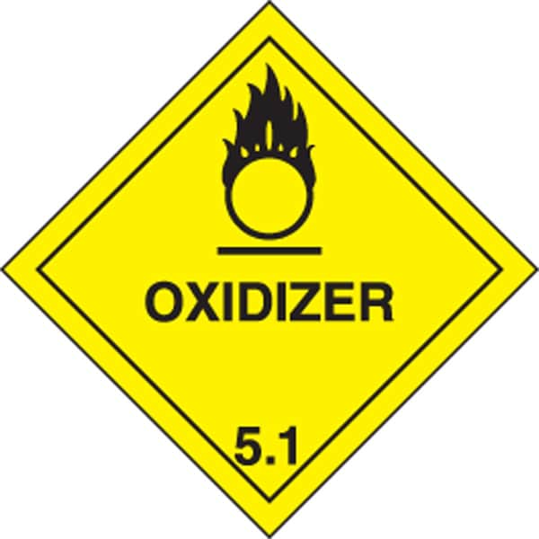 Accuform DOT SHIPPING LABELS HAZARD CLASS 5 MSL501PS5 - main
