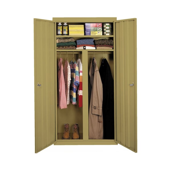 Steel Cabinets Usa Storage Cabinet, 72 in H, 36 in W, Tropic Sand, 2 Shelves W-367224DS-TS - main