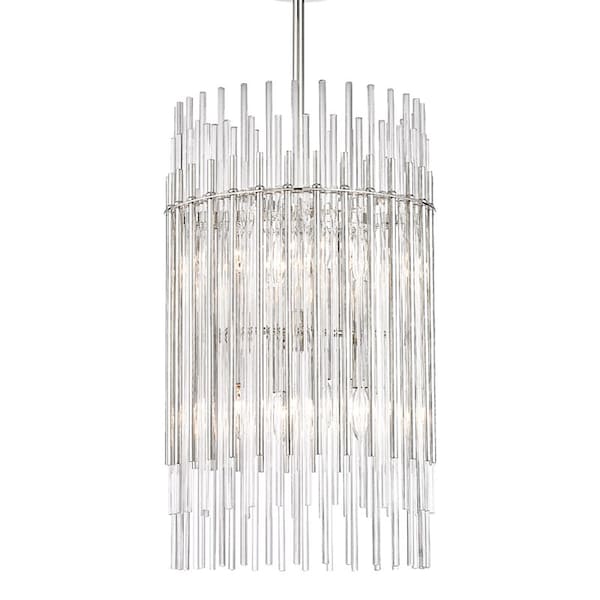 Hudson Valley Lighting Wallis 8 Light Pendant 15 In. Polished Nickel 6315-PN - main