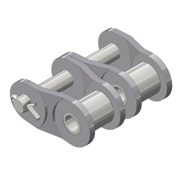 Senqcia Hi-Max Double Strand Cotter Pin Offset Link, 60-2 chain, 3/4 P, 0.235 Dia Pin 60-2HMOL - main