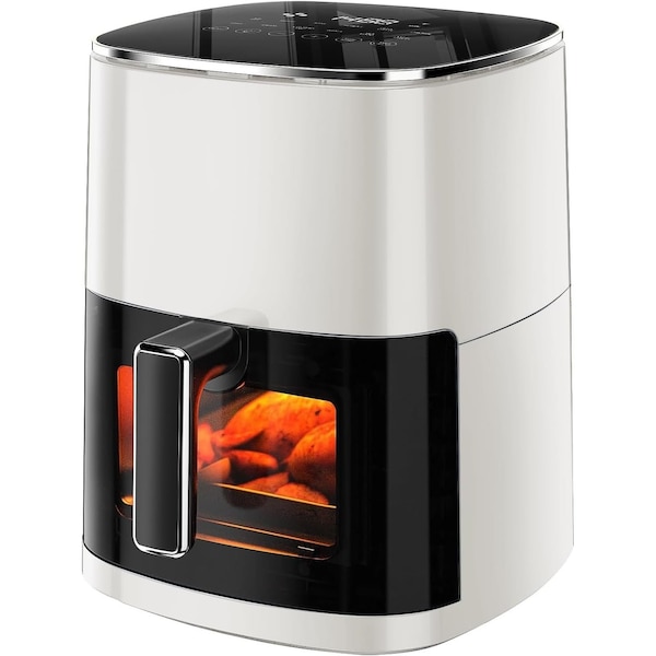 Simple Deluxe Air Fryer 6 Quart Capacity with Window Square Air Fryer 12-in-1 Air Fry, Roast, Reheat, Dehydrate, 3A88HKAIRXFRYER6BGE - main