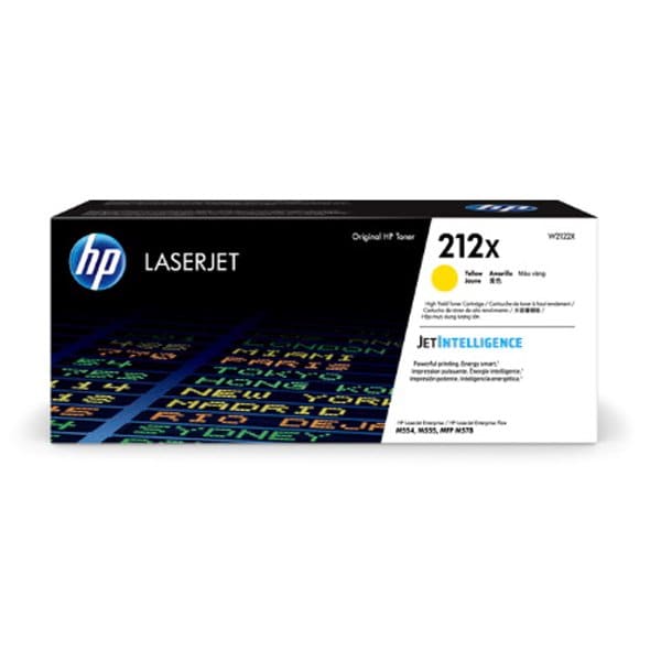 Hp 212X (W2122X) High Yield Yellow Original LaserJet Toner Cartridge (10,000 Yield) W2122X - main