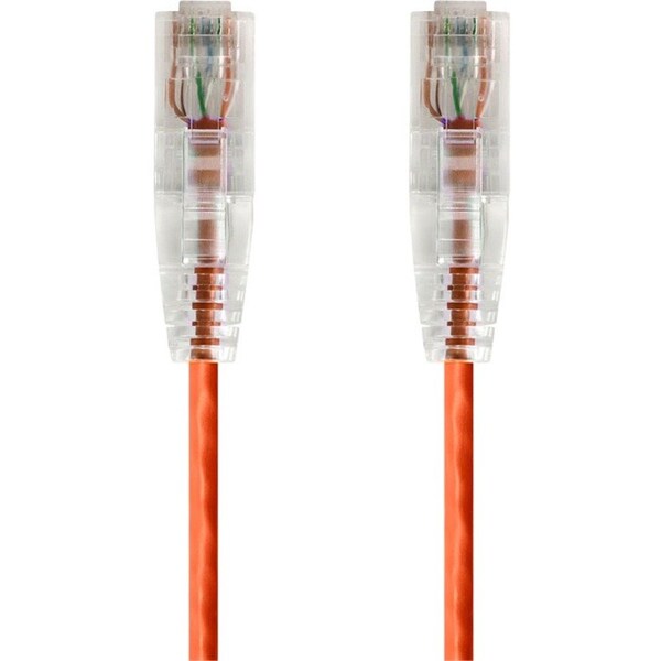 Monoprice Slim Cat6 Utp Cable, 10 ft.Orange 14819 - main