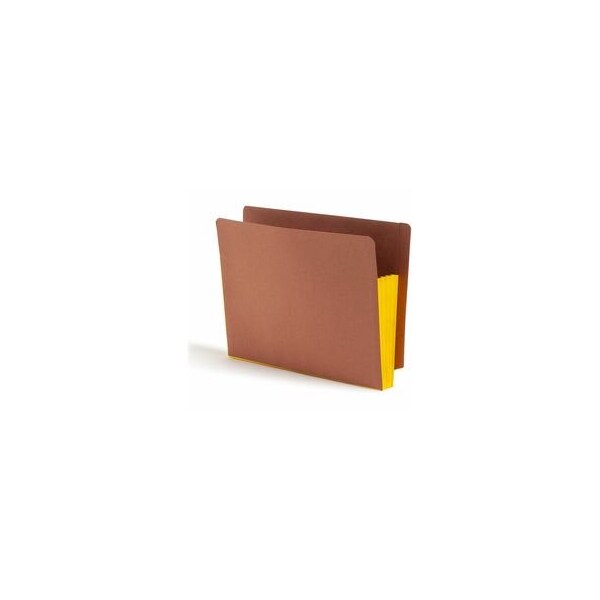 Smead Pocket Folder, End Tab, 3.5", Yellow, 10PK 73688 - main
