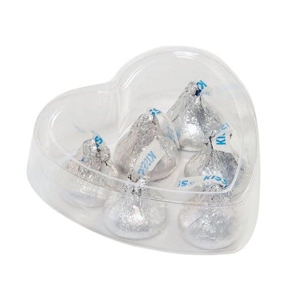 Nashville Wraps Clear 2 Piece Heart Box, Large 3x3x1, 6PK 1113 - main