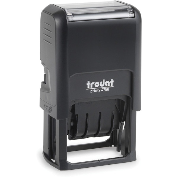 U.S. Stamp & Sign Trodat Self-inking Message/Date Stamp, RECEIVED, 1" x 1-5/8", Blue/Red E4752 - main