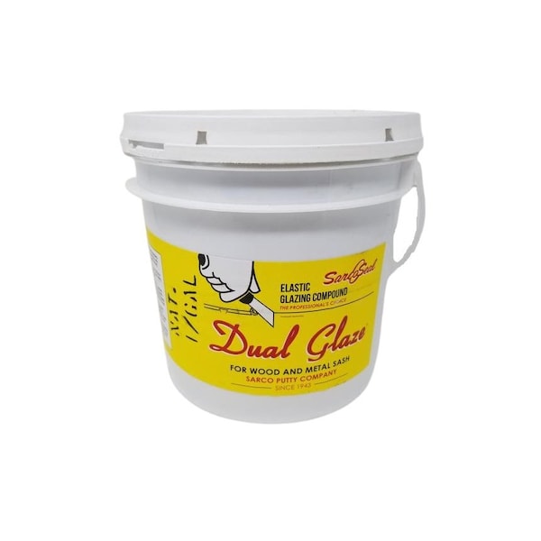 Sarco Putty GREY Dual Glaze Window Glazing Putty - Gallon. Top Rated Window Restoration Putty. Designed for Ext SPDGGG - main