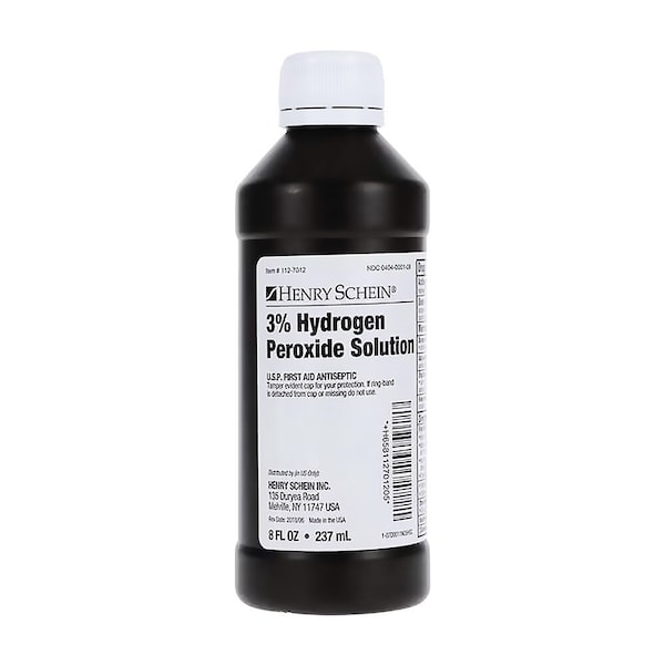 Henry Schein Hydrogen Peroxide 3%, 8oz/Bottle 1127012 - main