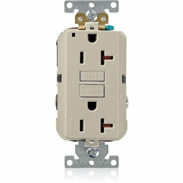 Leviton Plugs&Rcptcls, 20A, 125VAC, Ivory, Polycarb G5362-I - main