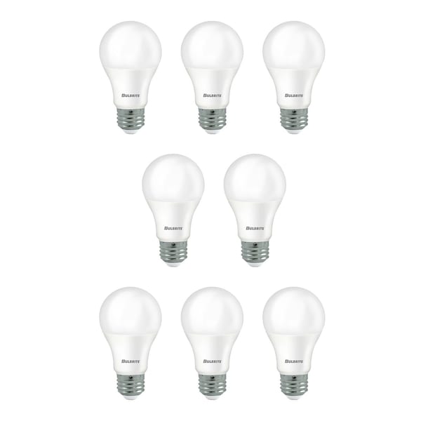 Bulbrite 9W LED A19 60W EQUIV BASICS NON-DIMMABLE 4000K E26 120V-8PK 862715 - main
