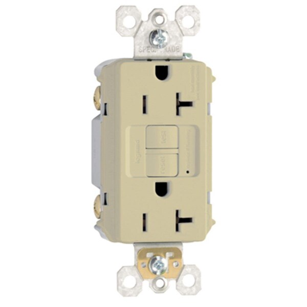 Nextgen 2097ICC10 Heavy Duty Self Testing GFCI Outlet, 20A, Ivory NE865821 - main