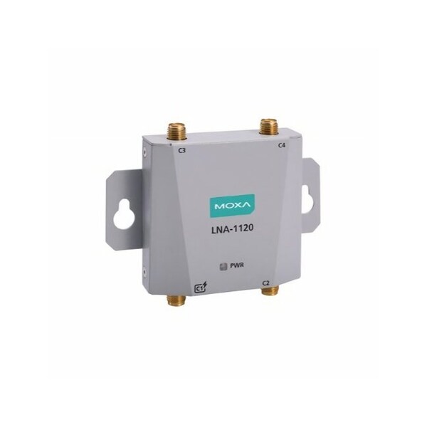 Moxa Industrial 5G low-noise amplifier, n48, n78, n79, n1, n3, and n7 bands, IP30, -40 LNA-1120-T - main