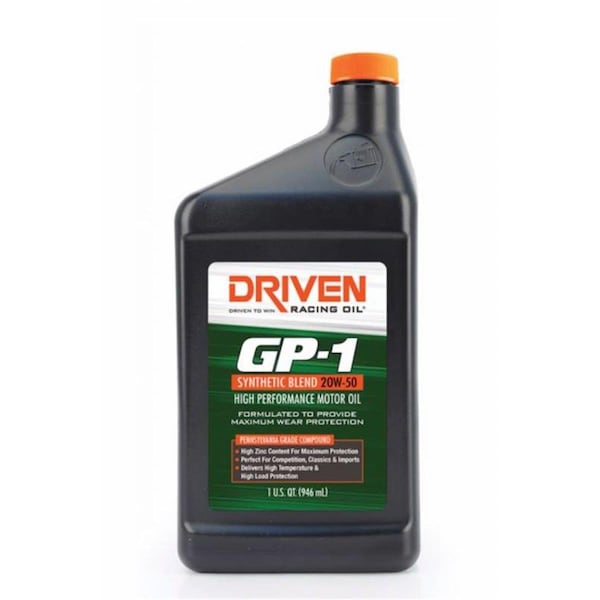 Driven Racing Oil 19506 1 qt. 20W40 GP-1 Semi-Synthetic Motor Oil JGP19506 - main