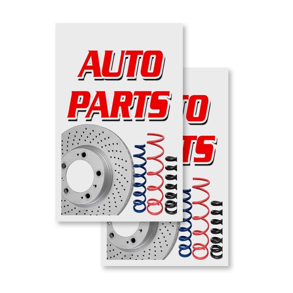 Signmission Auto Parts, Vinyl Decals Only 24 Inch x 36 Inch, Vinyl Decal, 2PK DSB-2436-2PACK-Auto Parts - main