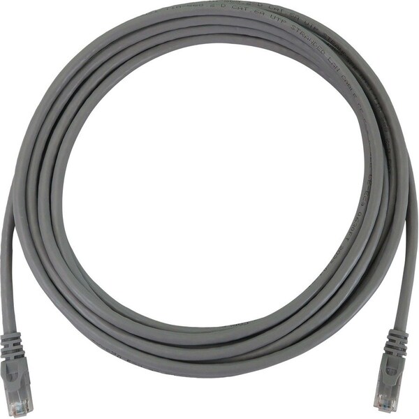 Eaton Tripp Lite Series Cat6a 10G Snagless Molded UTP Ethernet Cable RJ45 M/M, PoE, Gray, 15 ft. N261-015-GY - main