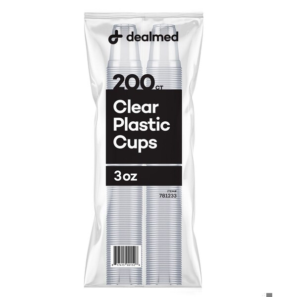 Dealmed Cup Plastic 3 oz. Clear, 200PK 781233 - main