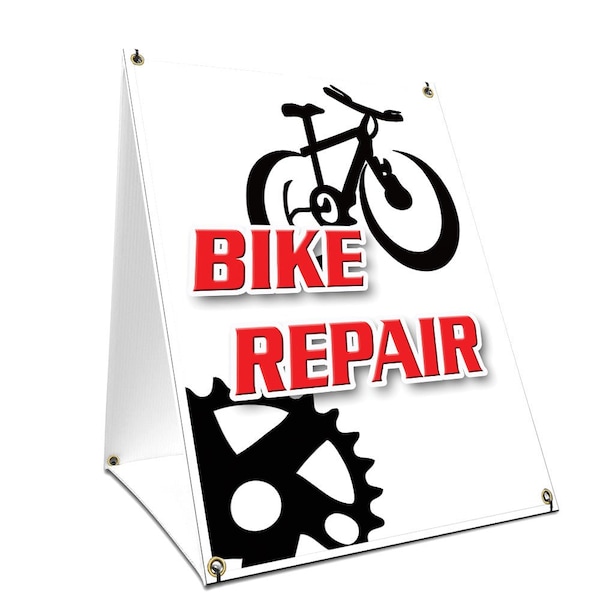 Signmission Bike Shop, 24 Inch x 18 Inch A-frame Yard Sign, Plastic Sign SBC-1824-Bike Shop - main