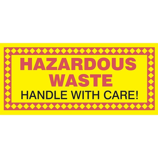 Accuform HAZARDOUS WASTE LABEL HAZARDOUS WASTE MHZW21PSC - main