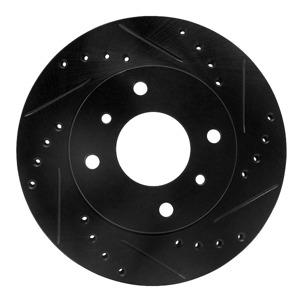 Dynamic Friction Co DFC Brake Rotor - Drilled and Slotted - Black 633-67028R - main