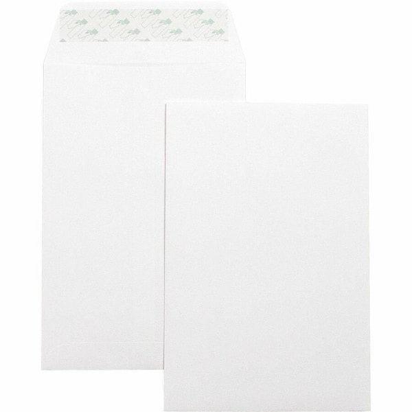 Business Source SelfSeal 6x9 Catalog Envelopes, White, 100PK BSN42122 - main