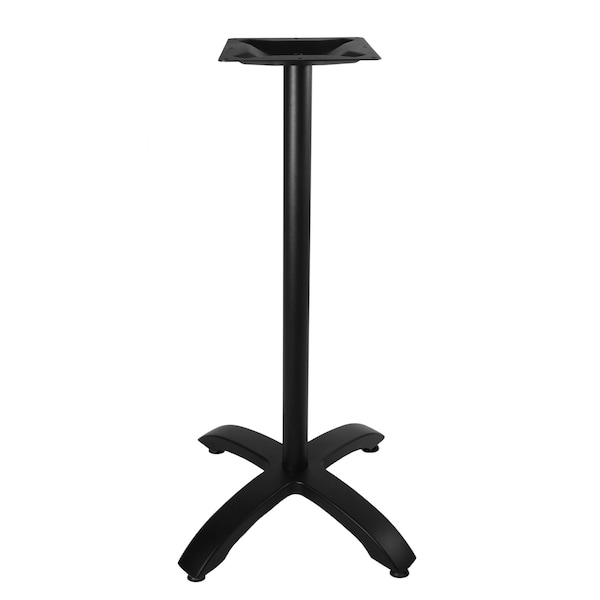Bfm Seating Bali Bar Height Table Base - Weighted Cast Aluminum - Powder Coated Black PHTB2626BLT - main