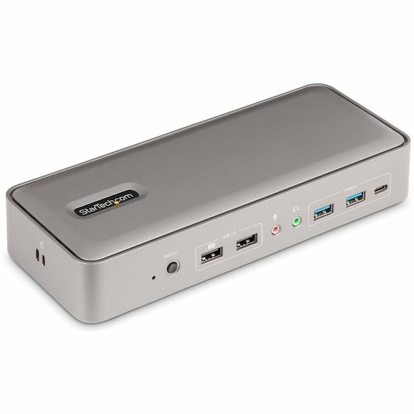 Startech.Com DUAL-LAPTOP USB-C KVM DOCKING STATION, DUAL MONITOR 4K 60HZ DISPLAYPORT DOCK, 5-PORT USB HUB, 129N-USBC-KVM-DOCK - main