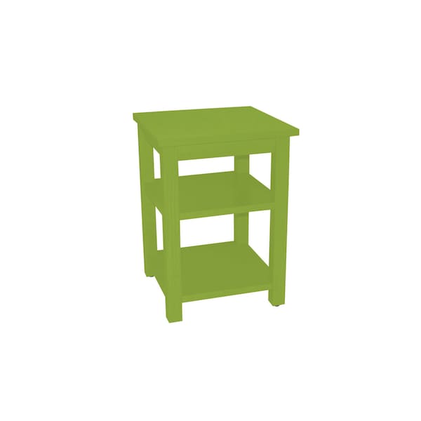 Homeroots 28" Green Solid Wood Nightstand 548322 - main