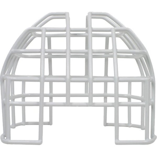 Safety Technology International Wire Cage, Steel, Surface Mount, 6 3/4 in W x 7 1/2 in H x 6 1/8 in D, White STI-9708 - main