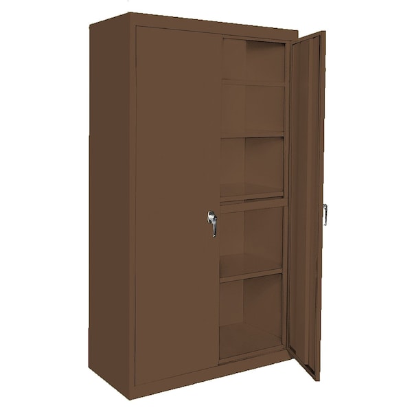 Steel Cabinets Usa Adjustable Storage Cabinet, 72 in H, 36 in W, Walnut, 4 Shelves AAH-36RB-WAL - main
