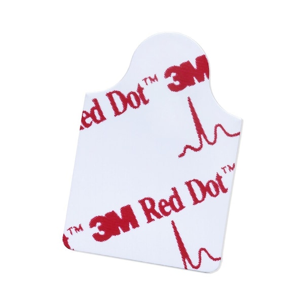 3M Red Dot ECG Resting Electrode Tab Connector Conductive Adhesive Gel Adult Radiolucent, 2330, 100PK 2330-BG - main