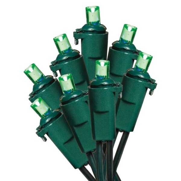 Hometown Holidays Light Set, Christmas, 120 V, 4.8 W, 70-Lamp, LED Lamp, Green Lamp, 18.58 ft L U15E302F - main