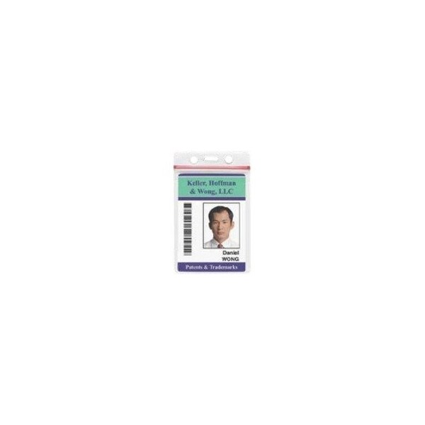 Brady Resealable Holder - Vertical - 3.6" Height x 2.4" Width - Vinyl - Clear - 100 / Pack 506-ZS - main