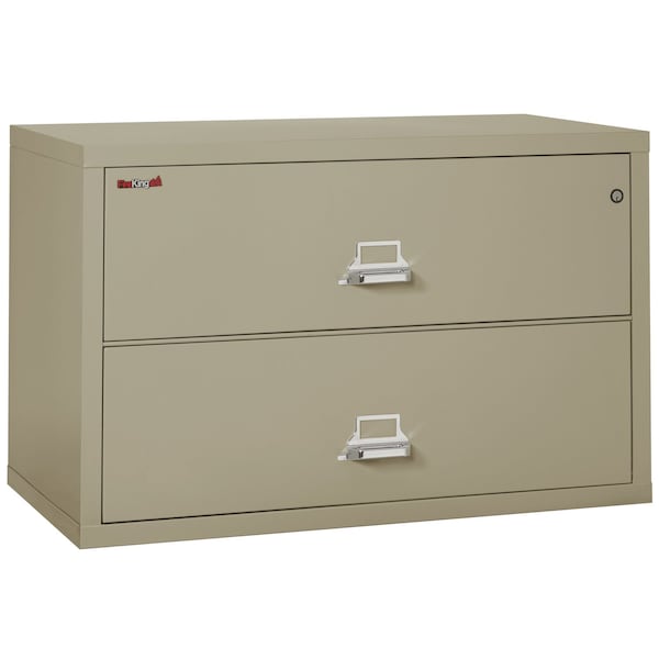 Fireking 2 Drawer, 1 Hr Fire & Impact Rated, 44" Wide Lateral Pewter 2-4422-CPE - main