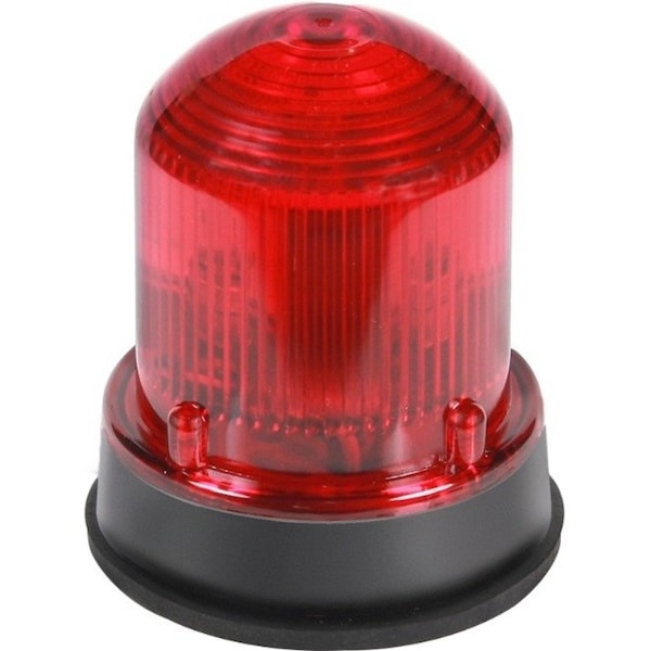 Edwards Signaling Warning Light, Red, LED, 24V DC, 65 FPM, 3 1/4 in Dia. 125XBRMR24DB - main