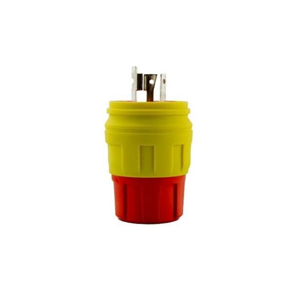 Ericson Locking Plug, Non-NEMA, 30 A, 125/250V AC, Single Phase, 3 Pole, Yellow 2516-PW6P-AM - main