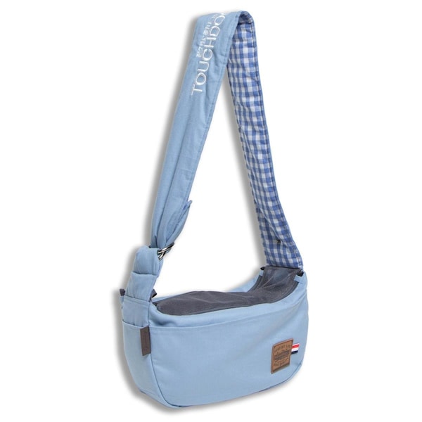 Touchdog Toga-Bark Over-The-Shoulder Hands-Free Pet Carrier - Blue - One Size B89BLMD - main
