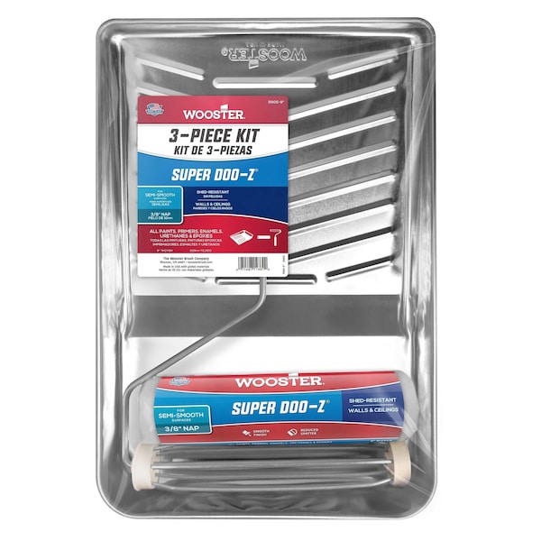Wooster Paint Roller Kit, 9 in. L, 3 Pieces R905-9 - main