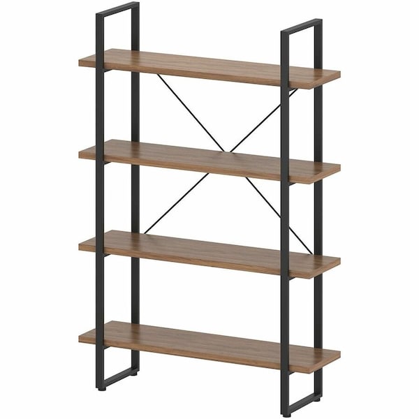 Lorell SOHO 4 Shelf Metal Frame Bookcase 29" x 11.8" x 57.5" 97619 - main