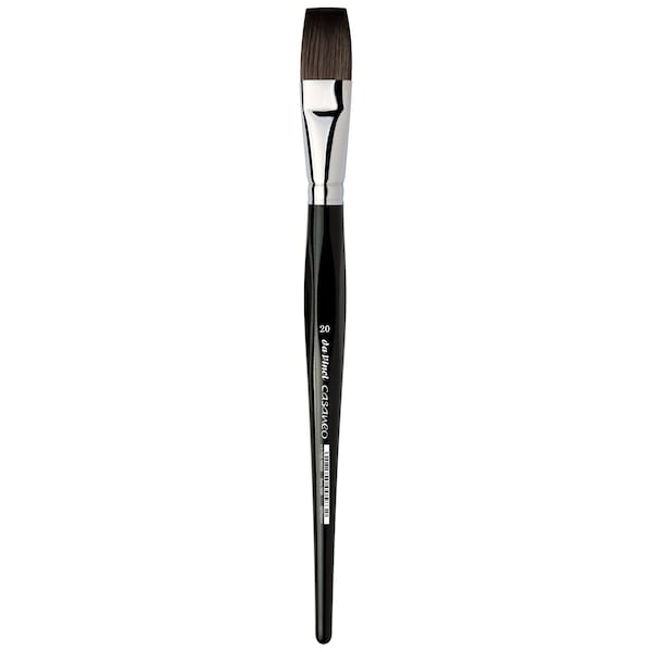 Da Vinci CASANEO Brush, Extra Soft Synthetic, Watercolor & Acrylic, Flat, Series 5898, Size 20 VA-5898_20 - main