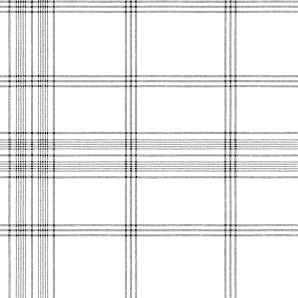 York Wallcoverings Charter Plaid Black Wallpaper CV4464 - main