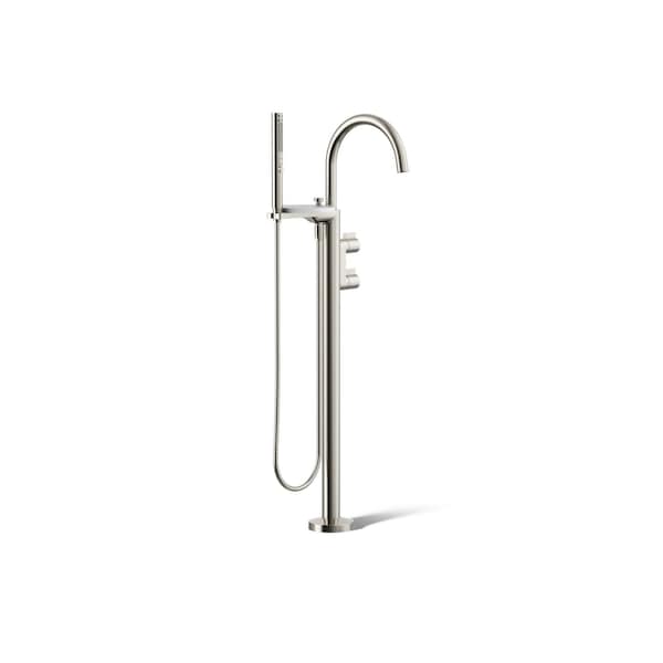 Kohler Components Floor-mount bath filler trim with lever handles and handshower T77984-4-SN - main