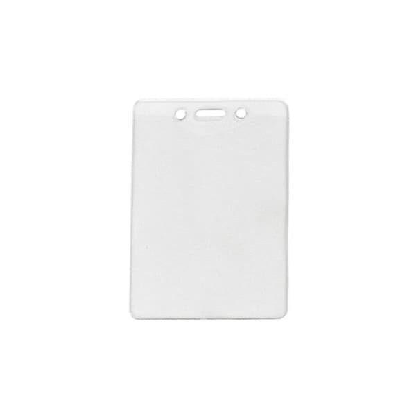 Brady Vertical Top-Load Badge Holder - 4.75" x 3.25" - Vinyl - 100 / Pack - Clear 1815-1450 - main