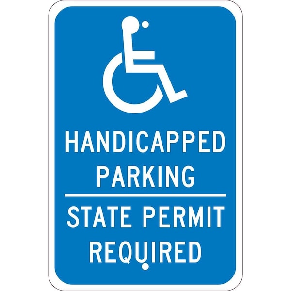 Nmc State Handicapped Parking Permit Required Texas Sign, TMS337J TMS337J - main
