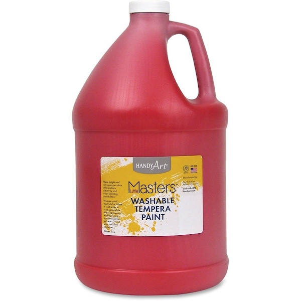 Handy Art Little Masters® Washable Tempera Paint, Red, Gallon 214-720 - main