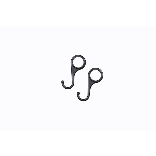 Stz Industries 1/2 in. FIP each Black Zinc Metal Alloy 3-1/8 in. L Pipe Hook 366 DECORHOOK-2 - main