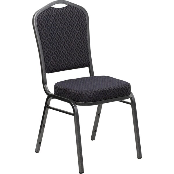 Flash Furniture Hercules Banquet Chair, Black Back, 17.25 W 20-1/4" L 38 H, Fabric Seat HF-C01-SV-E26-BK-GG - main