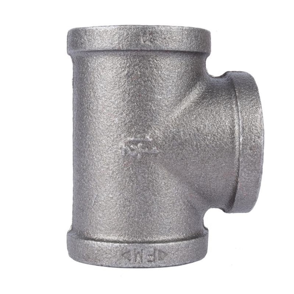 Stz Industries 1-1/4 in. FIP each X 1-1/4 in. D FIP 1-1/4 in. D FIP Black Malleable Iron Tee 310UT-114 - main