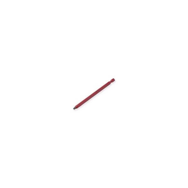 Rack-A-Tiers 4" Robertson #2 Square Drive Screwdriver Bit (Red) 70240R - main